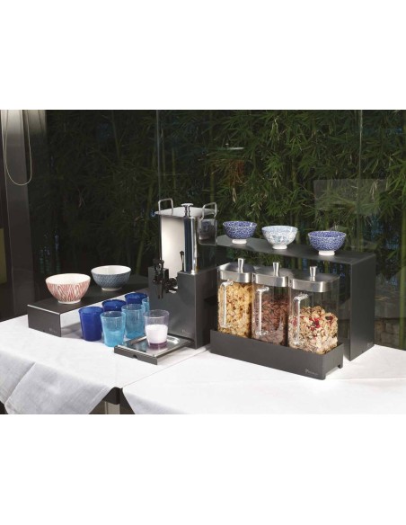 CALEIDO: vendita online ALZATA BASSA CARBONE CALEIDO 8,5 CM IN ACCIAIO PINTINOX in offerta