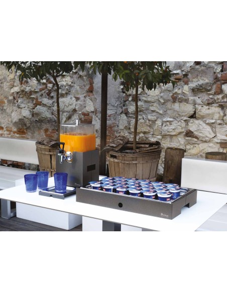 CALEIDO: vendita online BASE PER DISTRIBUTORE SUCCHI BURRO CALEIDO ALTEZZA 24 CM IN ACCIAIO PINTINOX in offerta