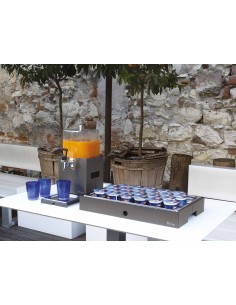 CALEIDO: vendita online BASE PER DISTRIBUTORE SUCCHI CAFFE' CALEIDO ALTEZZA 24 CM IN ACCIAIO PINTINOX in offerta 2