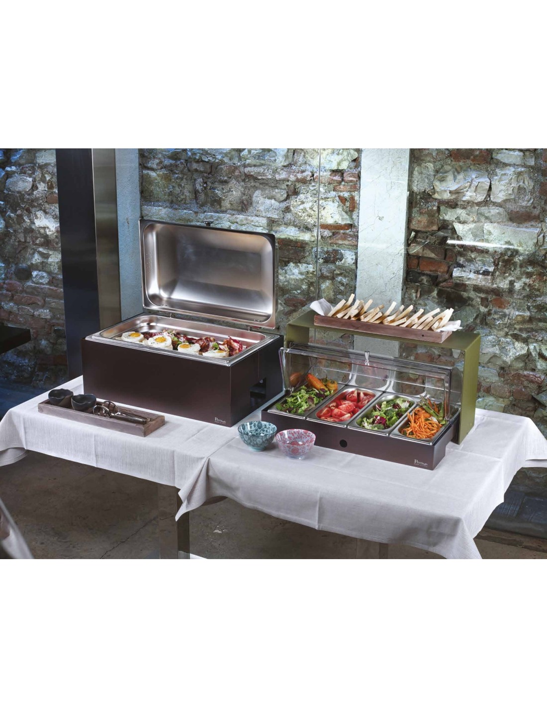 CALEIDO: vendita online CHAFING DISH RETTANGOLARE GN 1/1 CALEIDO IN ACCIAIO INOX DI PINTINOX in offerta