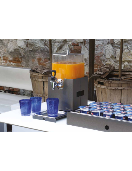 CALEIDO: vendita online DISTRIBUTORE SUCCHI CALEIDO 5 LITRI IN VETRO CON RUBINETTO PINTINOX in offerta