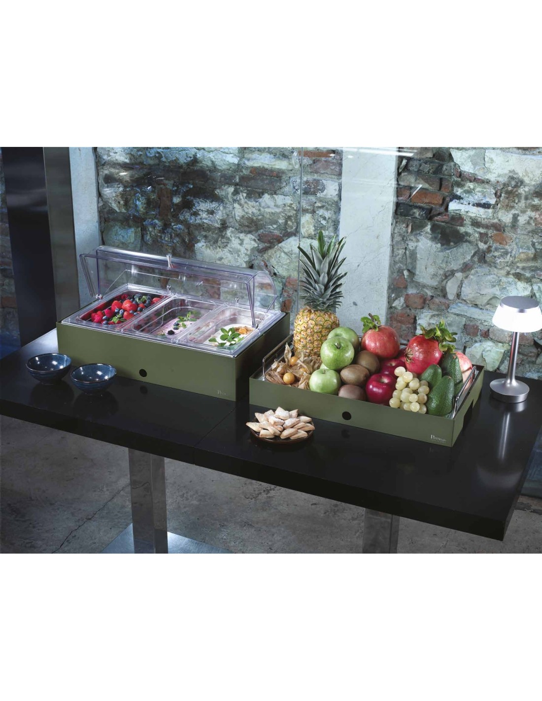 CALEIDO: vendita online PORTA FRUTTA CALEIDO GN 1/1 IN ACCIAIO CON RINGHIERE PINTINOX in offerta