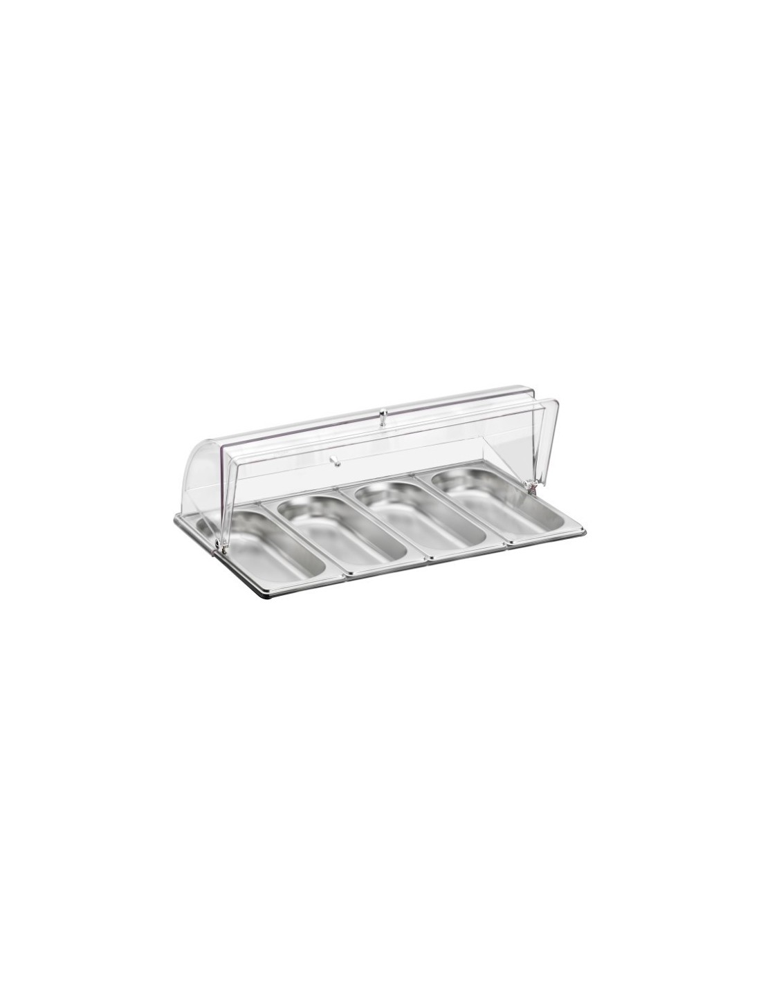 CALEIDO: vendita online PORTA VERDURE 4 SCOMPARTI REFRIGERATO CALEIDO IN ACCIAIO INOX PINTINOX in offerta