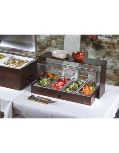 CALEIDO: vendita online PORTA VERDURE 4 SCOMPARTI REFRIGERATO CALEIDO IN ACCIAIO INOX PINTINOX in offerta 2