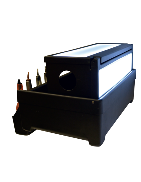 DRINK STATION-POSTAZIONI BAR: vendita online DRINK STATION ABS NERO CON LED COMPATTA 69 X 47 X 24 CM THE BARS in offerta