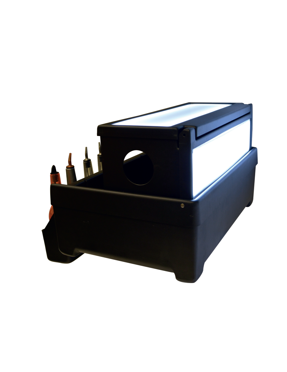 DRINK STATION-POSTAZIONI BAR: vendita online DRINK STATION ABS NERO CON LED COMPATTA 69 X 47 X 24 CM THE BARS in offerta