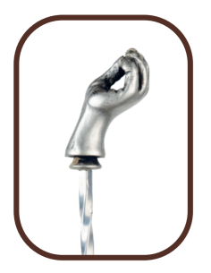 STRAINER-AGITATORI-MISURINI: vendita online BAR SPOON CUCCHIAIO CON MANO 40 CM IN ACCIAIO INOX THE BARS in offerta 2