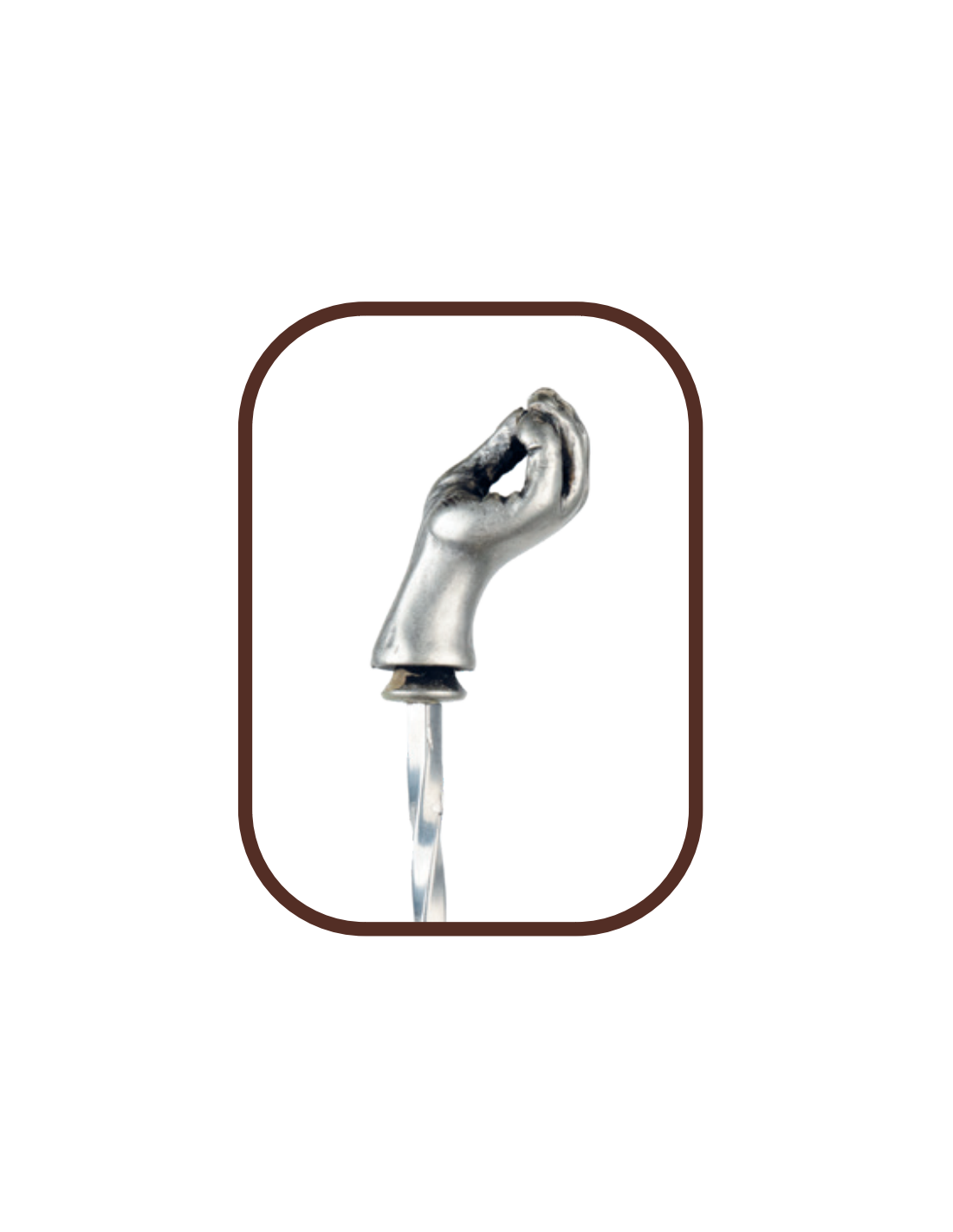 STRAINER-AGITATORI-MISURINI: vendita online BAR SPOON CUCCHIAIO CON MANO 40 CM IN ACCIAIO INOX THE BARS in offerta