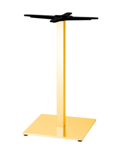 BASI TAVOLO: vendita online BASAMENTO TIFFANY H.73 BASE QUADRATA 50X50 EFFETTO OTTONE SATINATO SCAB in offerta