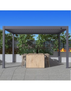 OMBRELLONI: vendita online PERGOLA BIOCLIMATICA 3 X 4 METRI ALTEZZA 2,5 METRI ANTRACITE VERDELOOK in offerta 2