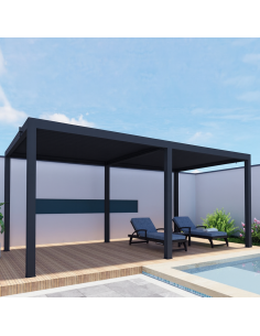 OMBRELLONI: vendita online PERGOLA BIOCLIMATICA 3 X 6 METRI ALTEZZA 2,5 METRI ANTRACITE VERDELOOK in offerta 2