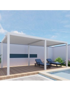 OMBRELLONI: vendita online PERGOLA BIOCLIMATICA 3 X 6 METRI ALTEZZA 2,5 METRI BIANCO VERDELOOK in offerta 2