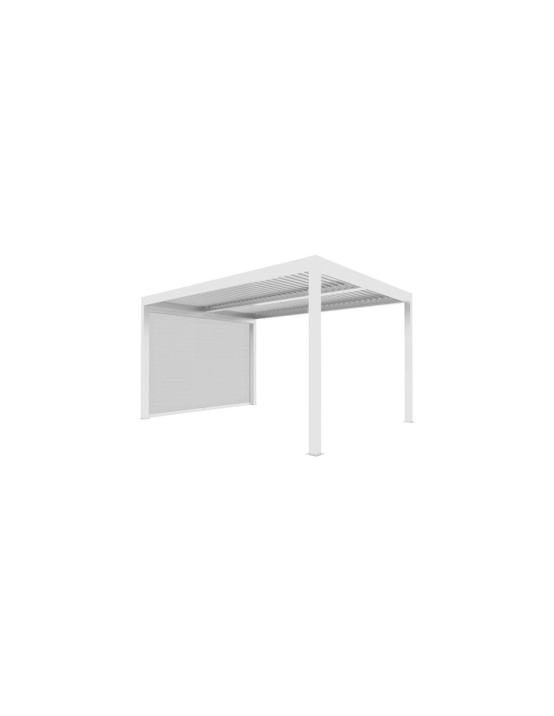 ACCESSORI: vendita online TENDA SCREEN A CADUTA PER PERGOLA LATO 4 METRI BIANCO VERDELOOK in offerta