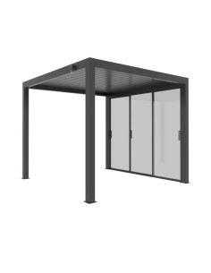 ACCESSORI: vendita online PARETE IN VETRO PERGOLA LATO 4 METRI ANTRACITE VERDELOOK in offerta