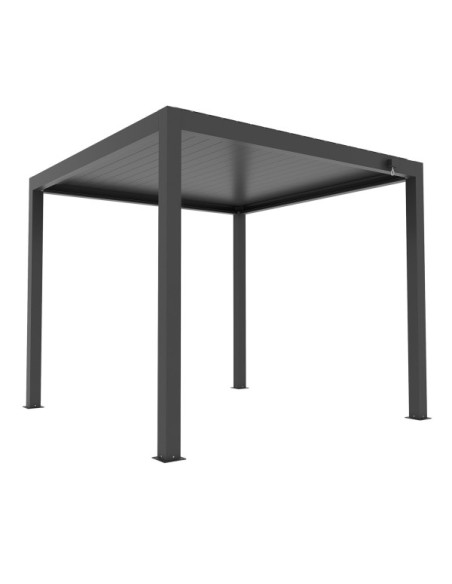OMBRELLONI: vendita online PERGOLA BIOCLIMATICA 4 X 4 METRI ALTEZZA 2,5 METRI ANTRACITE VERDELOOK in offerta