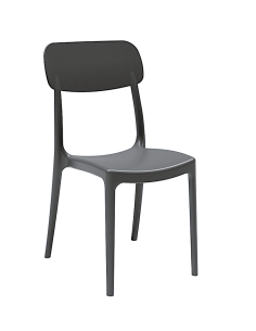 SEDIE-POLTRONE: vendita online SEDIA CALIPSO ANTRACITE IN POLIPROPILENE 53 X 88 X 46 CM ARETA in offerta