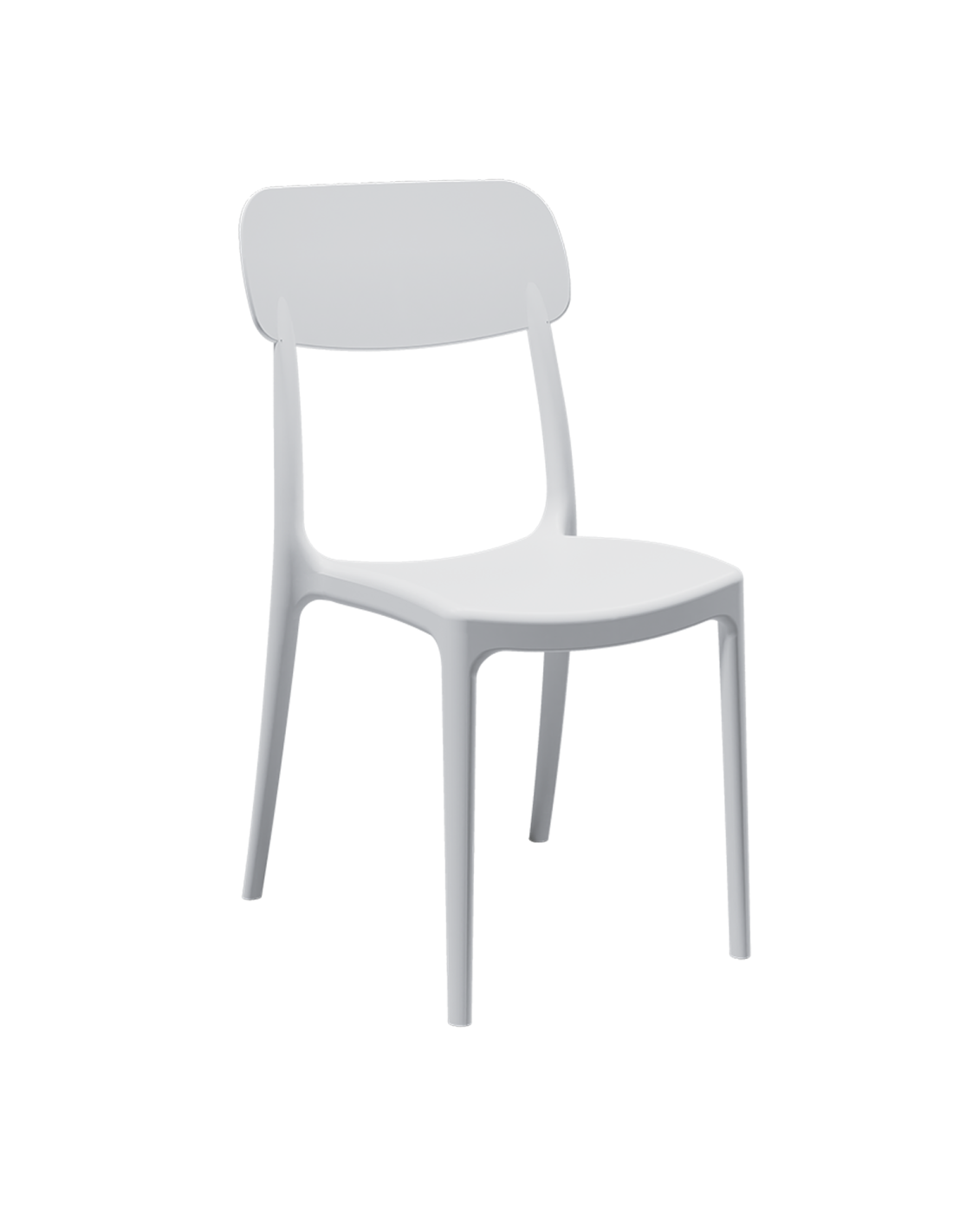 SEDIE-POLTRONE: vendita online SEDIA CALIPSO BIANCA IN POLIPROPILENE 53 X 88 X 46 CM ARETA in offerta