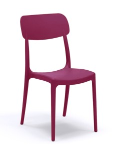 SEDIE-POLTRONE: vendita online SEDIA CALIPSO BURGUNDY IN POLIPROPILENE 53 X 88 X 46 CM ARETA in offerta