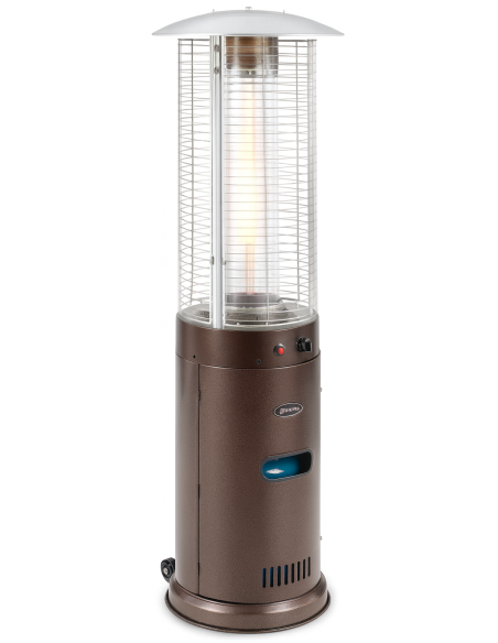 STUFE E RISCALDATORI: vendita online STUFA CILINDRO GPL MARRONE OPACO CON KIT REGOLATORE MM.46X46X112H in offerta