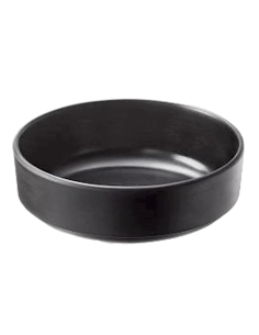 CAVIAR: vendita online CIOTOLA CILINDRICA CAVIAR NERO LIVELLARA Ø 15 CM ALTEZZA 3,5 CM IN PORCELLANA in offerta