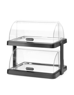 DISPLAY DI RAFFREDDAMENTO DOPPIO ROLL-TOP UNIQ NERO MM.480X355X480H