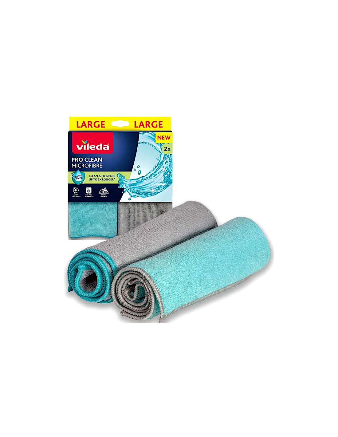 ACCESSORI: vendita online VILEDA PRO CLEAN CONFEZIONE 2 PANNI IN MICROFIBRA in offerta