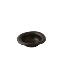 INSALATIERE-CIOTOLE-COPPETTE: vendita online CIOTOLA OVALIZZATA BLACK CLAY 16,8 X 16,5 CM ALTEZZA 5 CM IN PORCELLANA ARTHUR K...
