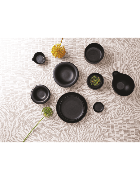 INSALATIERE-CIOTOLE-COPPETTE: vendita online INSALATIERA BLACK CLAY 22,8 X 17,5 CM ALTEZZA 9,5 CM IN PORCELLANA ARTHUR KRUPP ...