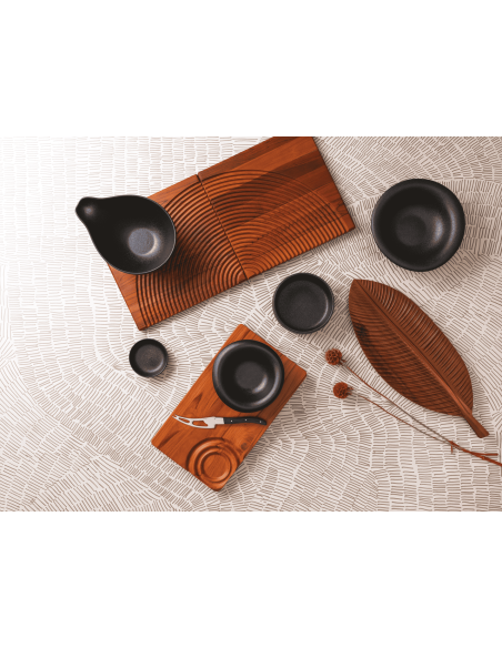 INSALATIERE-CIOTOLE-COPPETTE: vendita online INSALATIERA BLACK CLAY 22,8 X 17,5 CM ALTEZZA 9,5 CM IN PORCELLANA ARTHUR KRUPP ...