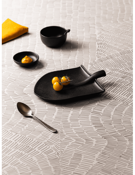 PIATTI: vendita online PIATTO PALA BLACK CLAY 25,5 X 18 CM ALTEZZA 4 CM IN PORCELLANA ARTHUR KRUPP in offerta