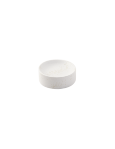 ALZATA GOURMET WHITE RIVER Ø 10 CM ALTEZZA 3,5 CM IN PORCELLANA ART...