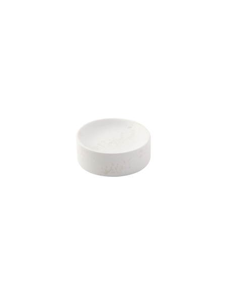 ALZATA GOURMET WHITE RIVER Ø 10 CM ALTEZZA 3,5 CM IN PORCELLANA ART...