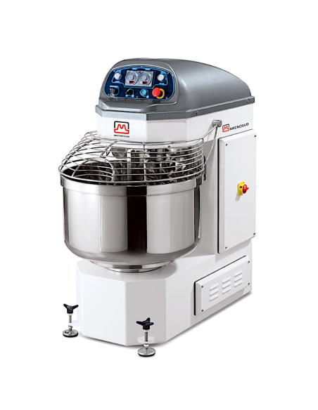 IMPASTATRICI: vendita online IMPASTATRICE A SPIRALE ALTA KG.60 LT.100 TIMER DIGITALE DUE VELOCITA' MECNOSUD in offerta