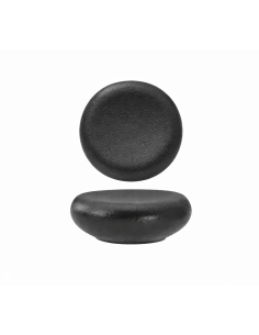 PIATTI: vendita online PIATTO STONE GEMINI BLACK 14,5 X 13 CM ALTEZZA 4,7 CM IN PORCELLANA MORINI in offerta