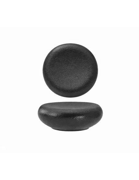 PIATTI: vendita online PIATTO STONE GEMINI BLACK 14,5 X 13 CM ALTEZZA 4,7 CM IN PORCELLANA MORINI in offerta