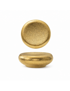 PIATTI: vendita online PIATTO STONE GEMINI GOLD 14,5 X 13 CM ALTEZZA 4,7 CM IN PORCELLANA MORINI in offerta