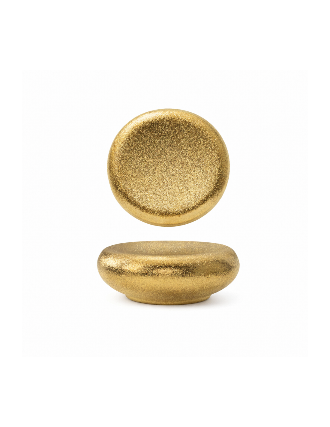 PIATTI: vendita online PIATTO STONE GEMINI GOLD 14,5 X 13 CM ALTEZZA 4,7 CM IN PORCELLANA MORINI in offerta