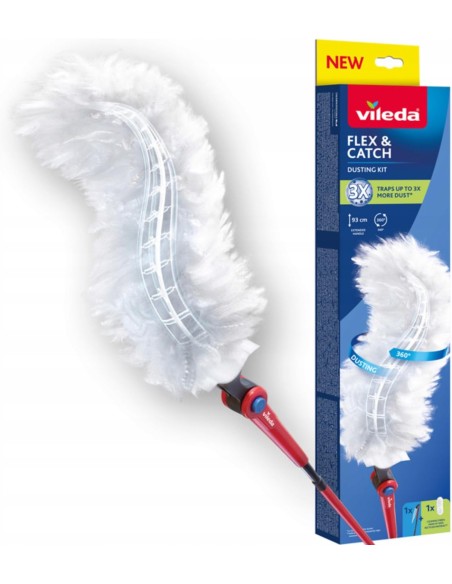ACCESSORI: vendita online VILEDA FLEX & CATCH KIT CATTURA POLVERE MANICO 93 CM in offerta