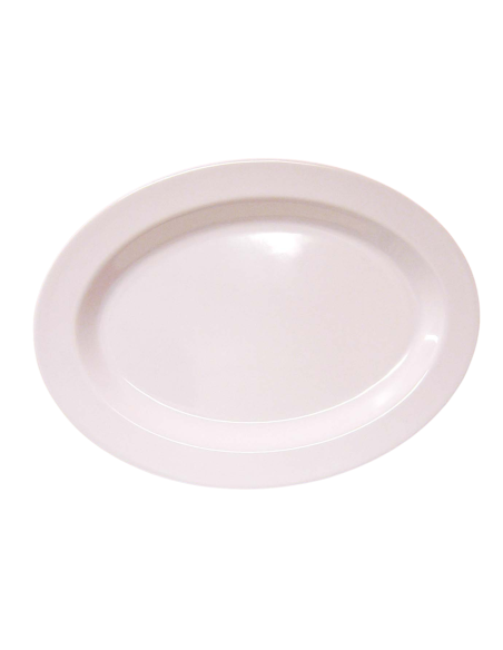VASSOI-TAGLIERI: vendita online VASSOIO OVALE 40 CM BIANCO IN MELAMINA in offerta