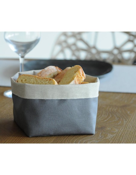 CESTINI PANE: vendita online SACCHETTO PORTAPANE IN COTONE IDROREPELLENTE 11 X 12 X 12 CM CORDA E NATURALE in offerta